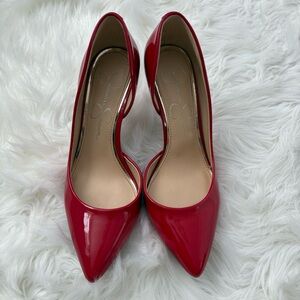 Jessica Simpson Red Patent Leather Pumps